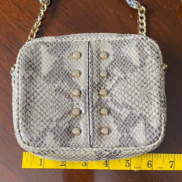 Michael Kors Gray Snakeskin Crossbody Bag - Picture 2 of 6